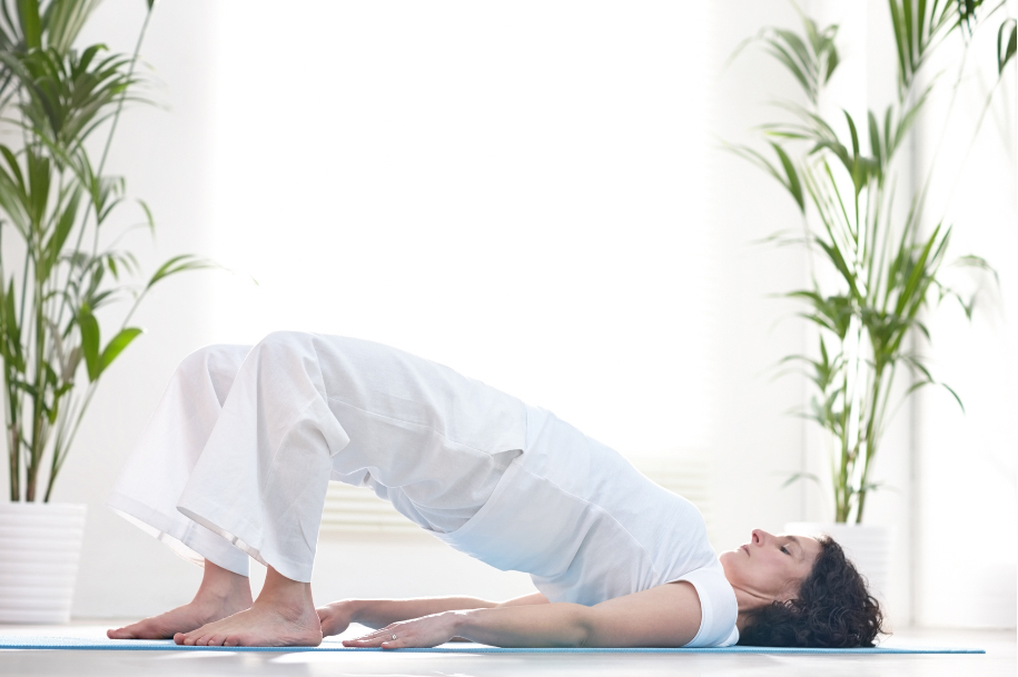 Find out how to do a bridge pose and other pelvic floor exercises, including plank and kegel exercises.