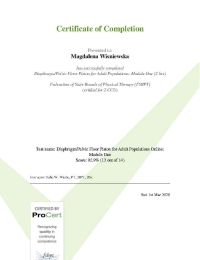 Diaphram and Pelvic Floo Piston for Adult Populations Module One